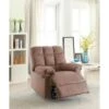 Plush Cushioned Recliner With Tufted Back And Roll Arms In Saddle Brown -Baxton Acme Shop a22a68e7 e3b2 4fe3 b85d 465376ed9c49