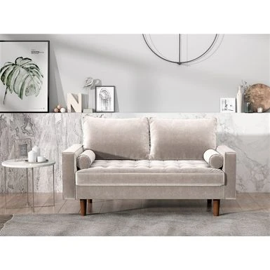 Hazen Tufted Loveseat - Green 9 Hazen Tufted Loveseat - Green - Image 7