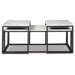 Gray/Black Donnesta Occasional Table Set (3/CN) -Baxton Acme Shop a3e67862 7451 49d5 b16a 502e4f09a5cb