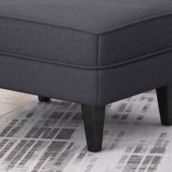 Correia Contemporary Tufted Fabric Club Chair And Ottoman Set By Christopher Knight Home - Gray + Dark Brown -Baxton Acme Shop a6188ef6 ebe9 4883 8f45 0f9673adb388