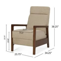 Neihart Waterfall Back Pushback Recliner By Christopher Knight Home - Brown + Navy Blue -Baxton Acme Shop a6974574 4f26 407a 9972 aa0f14ba9448