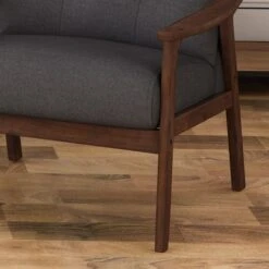 Aries Mid Century 3 Piece 5 Seater Fabric Chat Set By Christopher Knight Home - Charcoal Gray -Baxton Acme Shop a6c5ba4a 7285 4992 9407 03b60e954101