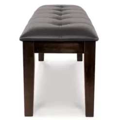 Dark Brown Haddigan Large Upholstered Dining Room Bench -Baxton Acme Shop a72881ce e753 4f73 b5f2 6110f907010d