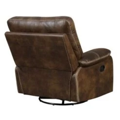 Copper Grove Krems Faux Leather Swivel Recliner - Dark Graphite -Baxton Acme Shop a7b8de22 ea2e 4626 9c5b 58aeff0ba919