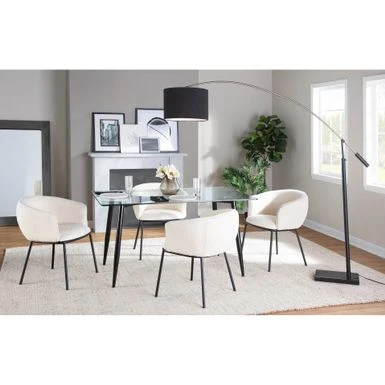 Porch & Den Kacie Upholstered Arm Chair - Cream Fabric 12 Porch & Den Kacie Upholstered Arm Chair - Cream Fabric - Image 10