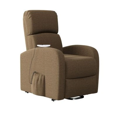 Strick & Bolton Modern Power Recline And Lift Chair With Heat And Massage - Chestnut Brown 9 Strick & Bolton Modern Power Recline And Lift Chair With Heat And Massage - Chestnut Brown - Image 7