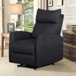 29.25'' Wide Manual Glider Standard Recliner - Light Gray -Baxton Acme Shop aabc20ff 7747 4451 b616 744c9a9cf7f9