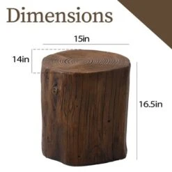 COSIEST Indoor Faux Wood Tree-Trunk Log Stool - 1pc - Light Brown -Baxton Acme Shop ab2c772c 8770 409b 88e7 bad613ecdd12