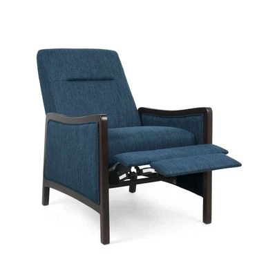 Veatch Contemporary Upholstered Pushback Recliner By Christopher Knight Home - Charcoal + Dark Walnut 12 Veatch Contemporary Upholstered Pushback Recliner By Christopher Knight Home - Charcoal + Dark Walnut - Image 10