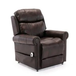 Lukas Faux Leather Lift Chair With Massage By Greyson Living - Navy Blue -Baxton Acme Shop ab403e2b dbb2 4fce 9d63 041ecdcd49af