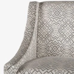HomePop Swoop Accent Chair In Tonal Gray - Grey -Baxton Acme Shop ac81c2fd 1f3f 4451 bd0b 4f5a7b6106ec