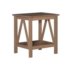 Teermark End Table Driftwood -Baxton Acme Shop acb01b72 2915 4ee7 ae15 592b26dbbbf7