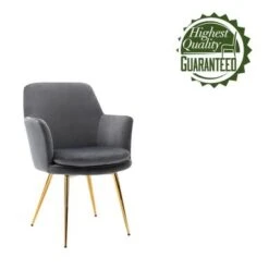 Porthos Home Gemma Velvet And Goldtone Metal Accent Chair - Pink -Baxton Acme Shop acf156a8 29e2 4d05 99aa 4af0e433e36d