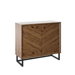 Nikolas 39-inch Wood Storage Accent Cabinet With Adjustable Shelf - Oak -Baxton Acme Shop acfce0fc 2367 432f b4ae 198bc4db62c5