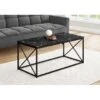 Coffee Table/ Accent/ Cocktail/ Rectangular/ Living Room/ 40"L/ Metal/ Laminate/ Black Marble Look/ Contemporary/ Modern -Baxton Acme Shop ad643569 e061 47cf 95a0 37e1beeccead