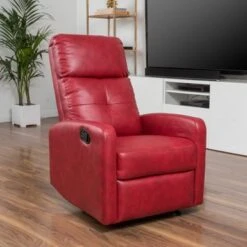 Samedi PU Leather Recliner Club Chair By Christopher Knight Home - Black -Baxton Acme Shop ada02354 0339 4466 8414 f3a68567a9c2