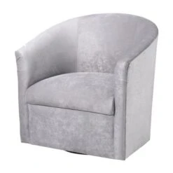 Ellery Modern Microfiber Swivel Accent Chair By Greyson Living - Ash Grey -Baxton Acme Shop ae4f6629 865c 4b8a 86f5 8ebda2e2b840