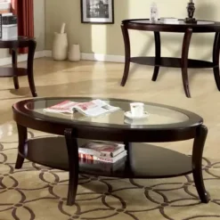 Contemporary Espresso Coffee Table