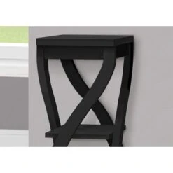 Accent Table/ Side/ End/ Plant Stand/ Square/ Living Room/ Bedroom/ Laminate/ Black/ Transitional -Baxton Acme Shop af31c4ee b5b0 4f1f a716 51ebb7dfc9ef