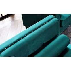 Kittleson 60'' Velvet Tuxedo Arm Loveseat - Ivory -Baxton Acme Shop b0cfb2ac aab4 4a3a 84bc 379b2966b637