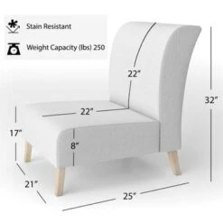 Designart "Flower Shower III" Upholstered Farmhouse Accent Chair - Arm Chair - Arm Chair -Baxton Acme Shop b1489df8 22a8 4572 bb31 605a197b87cb