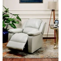 Charleston Leather Gel Glider Rocker Recliner By Greyson Living - Brown -Baxton Acme Shop b15cebb5 2f35 497f ab38 d94ed7387b70