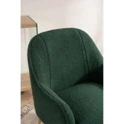 Modern Soft Teddy Fabric Accent Chair Living Room Chair - 26.26*31.3INCH - Brown -Baxton Acme Shop b1942cb9 9704 4462 91fe f73ac1eb73c5