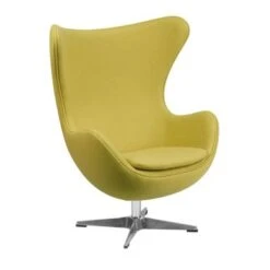 Mid-Century Modern Wool Fabric Tilt Swivel Lounge Chair - Teal -Baxton Acme Shop b327b420 027d 49bf b425 86e0311179f9