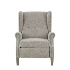 Grey Multi Giselle Push Back Recliner -Baxton Acme Shop b33d3211 a763 47a2 93ea c9f8c35f5b3c