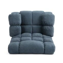 Blackshear Indoor Pillow Tufted Massage Recliner By Christopher Knight Home - Black + Navy Blue -Baxton Acme Shop b4447295 76a2 4372 8b38 62fe861d5fd7