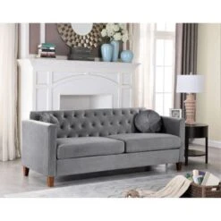 US Pride Lory Velvet Kitts Classic Chesterfield Living Room Set-Loveseat And Sofa - Black 29 US Pride Lory Velvet Kitts Classic Chesterfield Living Room Set-Loveseat And Sofa - Black -Baxton Acme Shop b497ed4d 7e81 421b b093 021ae7cac933
