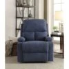 Casual And Contemporary Recliner (Motion) In Blue Velvet - Blue -Baxton Acme Shop b5325f58 66ea 4082 bbf9 1ee834e54bde