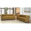 Lisette Velvet 2PCs Living Room Set Sofa & Loveseat - Yellow -Baxton Acme Shop b5dbb04c 98f4 42ac ad3c 1c557e5d9ea2