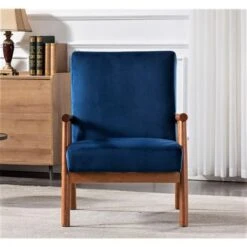 Robbie 25'' Wide Velvet Armchair - Eggplant -Baxton Acme Shop b5e71a2d e01f 48bc 9369 a253eeec7c4a
