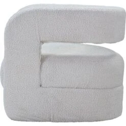 Teddy Sherpa Upholstered Accent Chair In White - White 10 Teddy Sherpa Upholstered Accent Chair In White - White -Baxton Acme Shop b5efbed0 a8e6 4f8d 9cea 22d942e473e7
