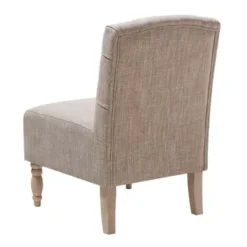 Beige Lola Tufted Armless Chair -Baxton Acme Shop b649758f e41c 46d6 8a36 1a6fdbb4c817