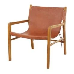 Leather Accent Chair With Armrests - 19"W X 20"L X 30"H - Dark Brown - Armless -Baxton Acme Shop b69d9a7b 86e2 49ca 8d5e d996bff0a8d7