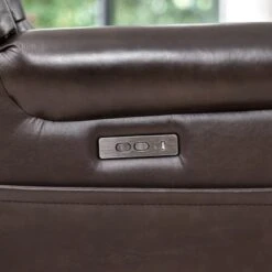 Lazell Genuine Top Grain Leather Power Recliner - Brown -Baxton Acme Shop b6f0ff8a 6f5c 44dd abf1 0a494d61a340