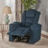 Emersyn Fabric Power Recliner W/ Arm Storage & USB Cord By Christopher Knight Home - Navy Blue -Baxton Acme Shop b7148405 1f93 4e0c a774 4747d7b60ad8