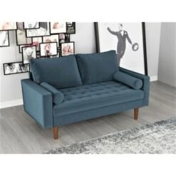 Mac Loveseat - Space Blue -Baxton Acme Shop b8721285 4df2 4f4b b824 ecdf3b523987