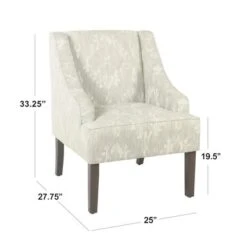 Copper Grove Boulogne Swoop Arm Chair - Blue -Baxton Acme Shop b9adfd53 52b5 4d87 b979 2190fc5e9e3e