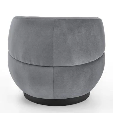 Swivel Barrel Chair With Storage Ottoman - Grey 19 Swivel Barrel Chair With Storage Ottoman - Grey - Image 17