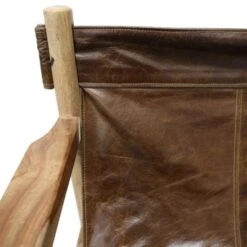 Handmade Wanderloot Genoa Solid Sheesham And Leather Sling Chair (India) - Indian Rosewood -Baxton Acme Shop ba2dd6d4 9d7d 4842 873d 929882e6a981