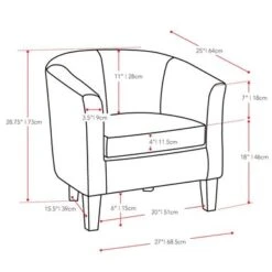 Copper Grove Arisaig Bonded Leather Tub Chair - Black -Baxton Acme Shop ba6b1990 4649 4ee6 93a1 67883feef5a9