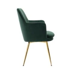 Porthos Home Gemma Velvet And Goldtone Metal Accent Chair - Pink -Baxton Acme Shop baa96f57 9a80 4cd2 bf2c 71916effbc89