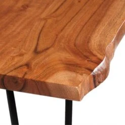 ExBrite Solid Wood Live Edge Coffee Table Top Thick 25MM Metal Legs Hairpin - Wood -Baxton Acme Shop bad1221f bdfe 473c 8b76 5778e0675b1f