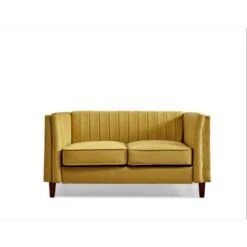 Line Tufted Square Design Loveseat - Rose -Baxton Acme Shop bb2abfc8 dc4c 4750 aeec b0b017df38b0