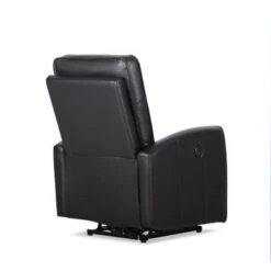 Power USB Recliner Sofa Chair - Black -Baxton Acme Shop bb38b496 8794 42ce b7ae a23c3493aade