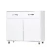Moda Anne Two Door Side Table White - White