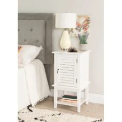 Sandifer Shutter Door Table White -Baxton Acme Shop bb9f11c8 a7a7 4f13 a7fc 8b8402f728a8